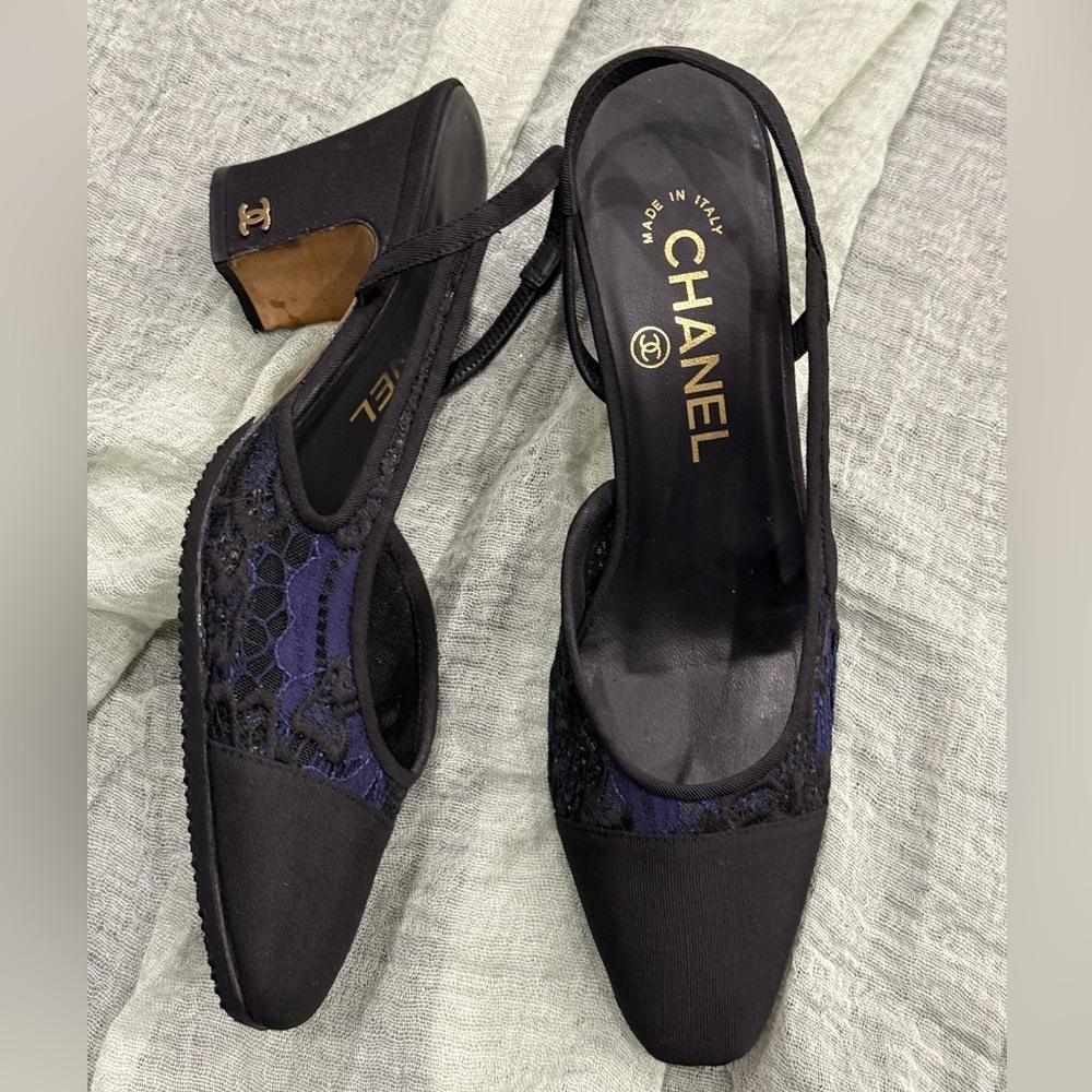 Chanel Slingback Heels